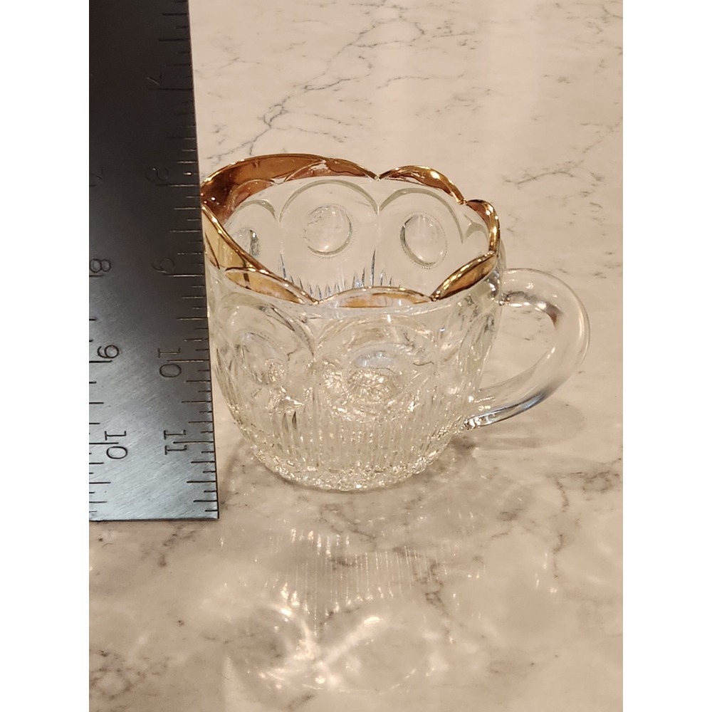 Vintage Bartlett Collins Manhattan St. Genevieve Creamer & Sugar Bowl Gold READ - Picture 5 of 13